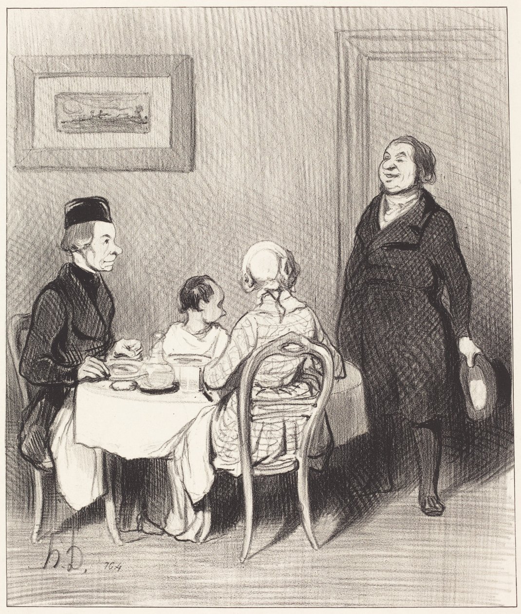 Ystävä on krokotiili... tekijältä Honoré Daumier