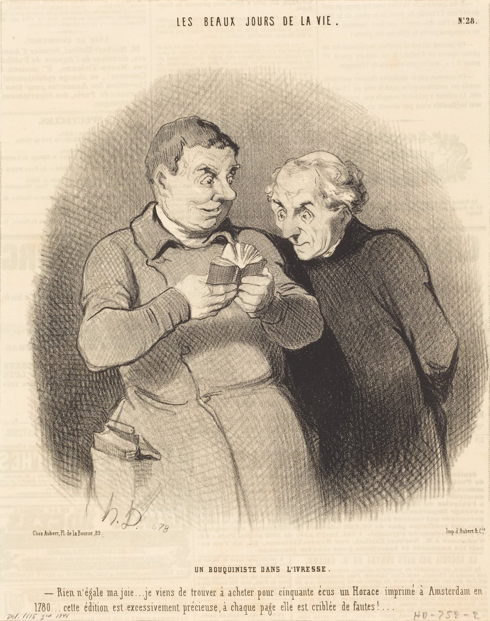 Humaltunut antikvariaatinpitäjä tekijältä Honoré Daumier