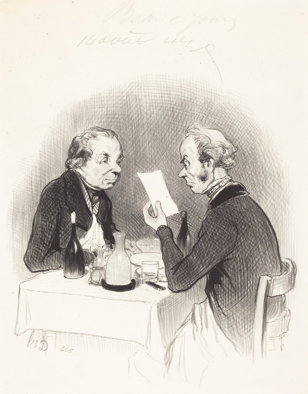 Niukka illallinen tekijältä Honoré Daumier