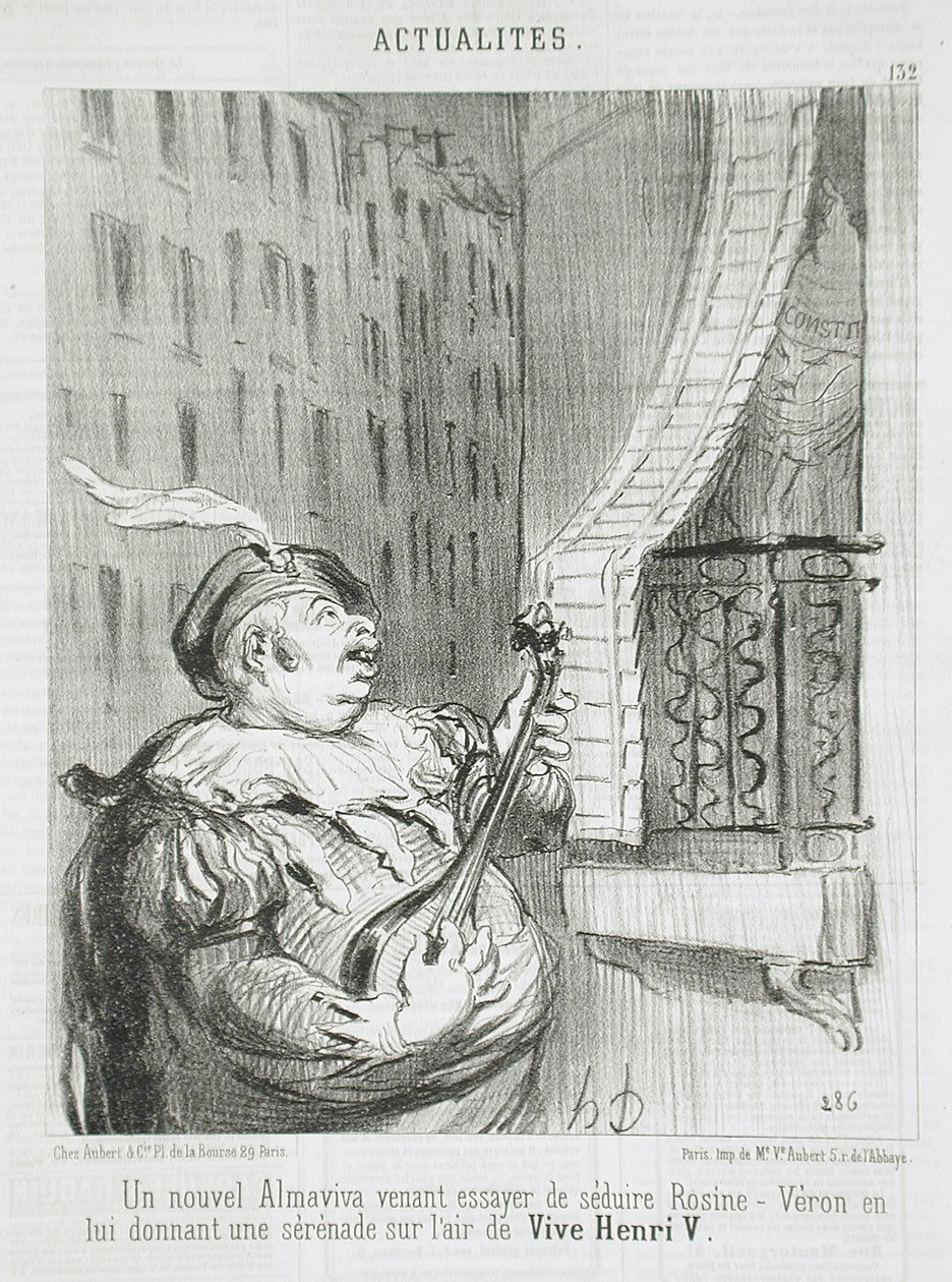 Uusi Almaviva... tekijältä Honoré Daumier