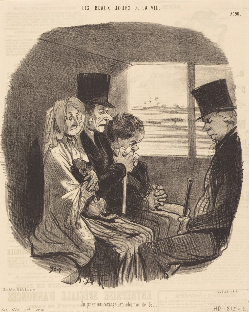 Ensimmäinen junamatka tekijältä Honoré Daumier