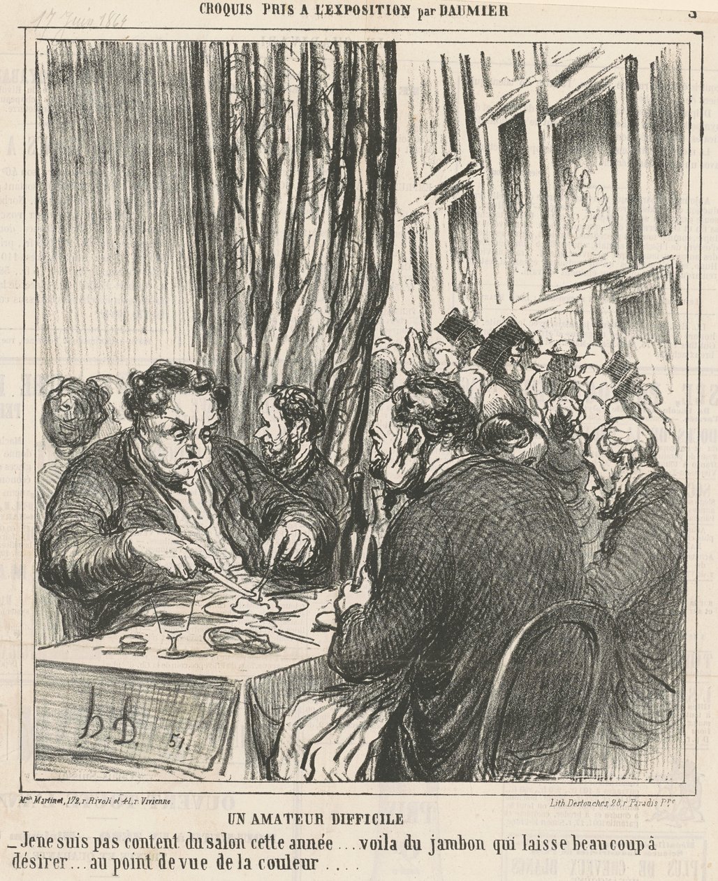 Vaikea amatööri tekijältä Honoré Daumier