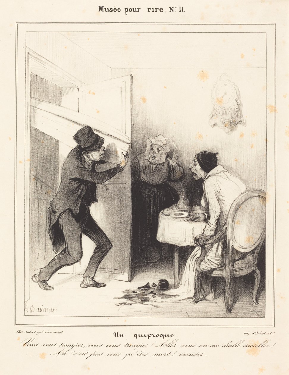 Väärinkäsitys - Te erehdytte... menkää... hiiteen... tekijältä Honoré Daumier