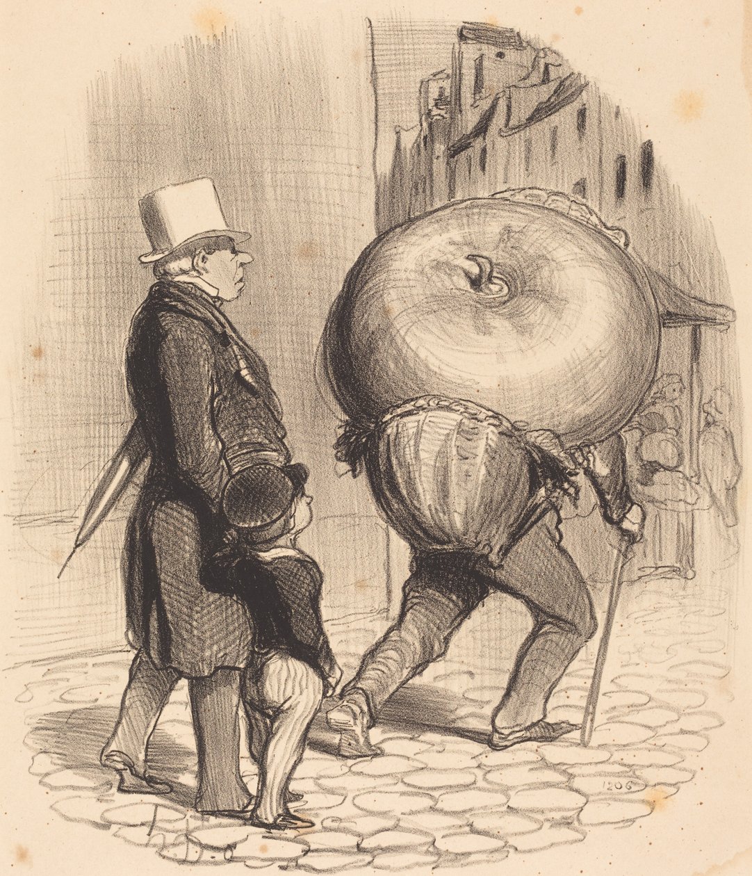 Kasvitieteen oppitunti tekijältä Honoré Daumier
