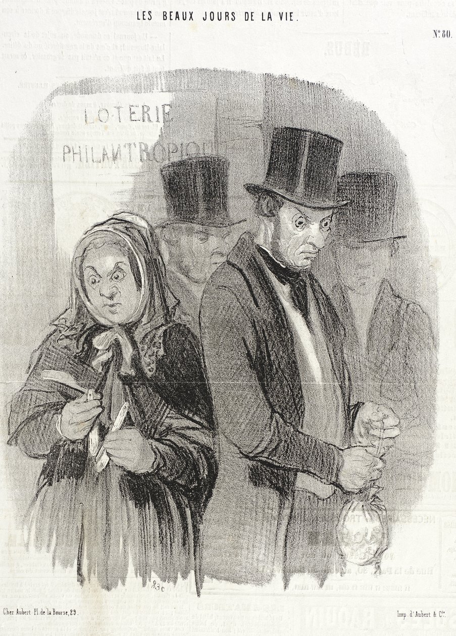 Hyväntekeväisyysarpajaiset tekijältä Honoré Daumier