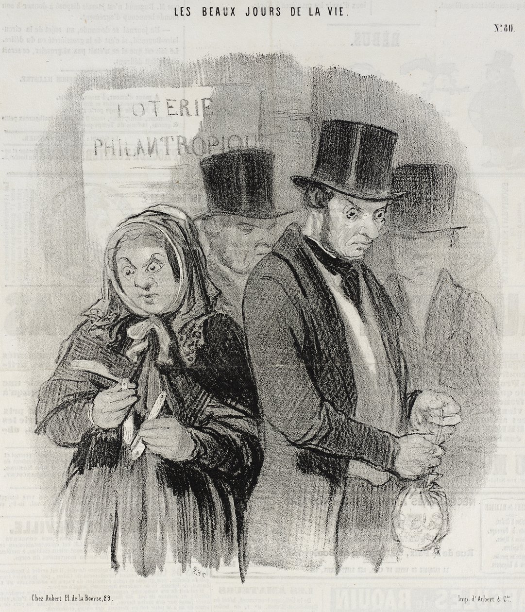 Hyväntekeväisyysarpajaiset tekijältä Honoré Daumier
