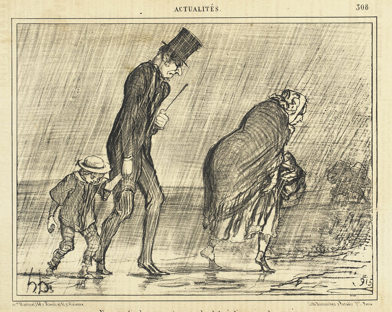 Retki maaseudulle kauniina toukokuuna... tekijältä Honoré Daumier