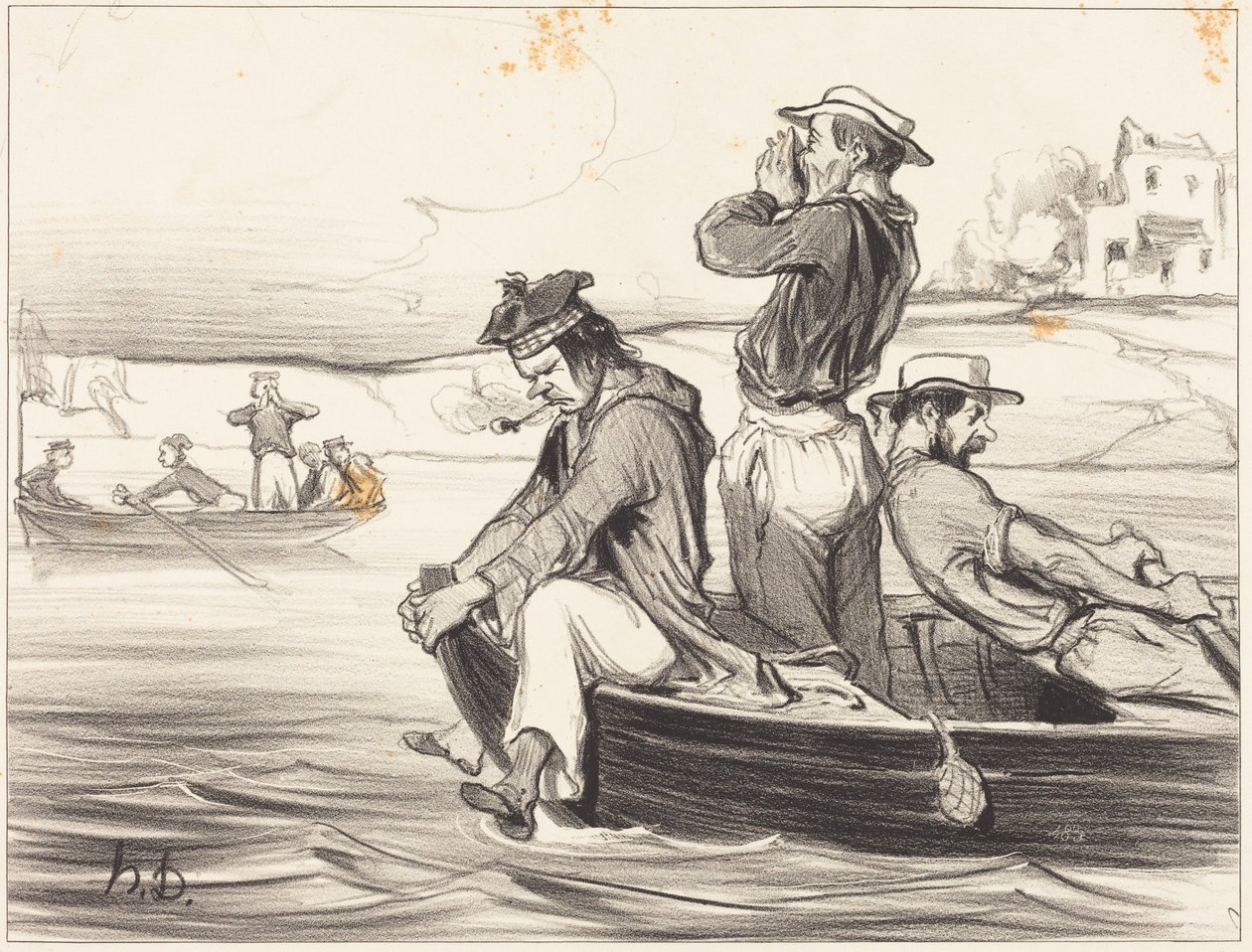 Kohtaaminen ulapalla tekijältä Honoré Daumier