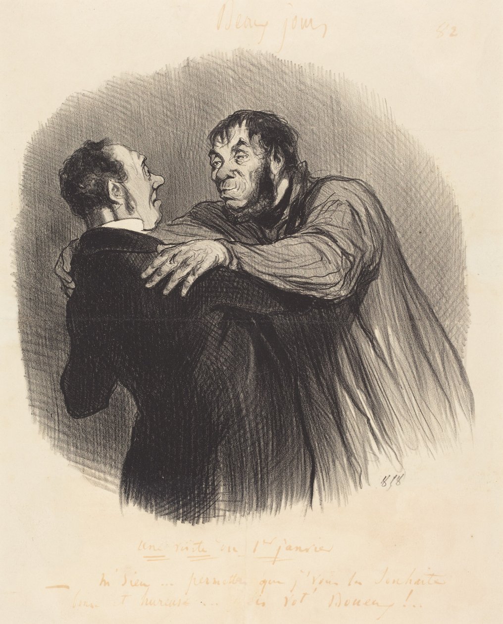 Vierailu 1. tammikuuta tekijältä Honoré Daumier