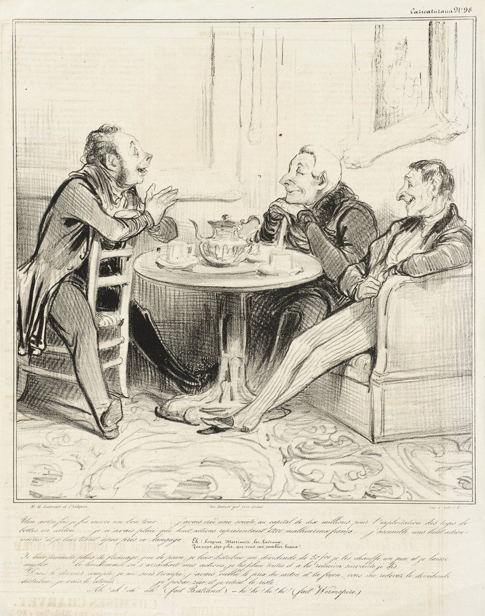 Eräällä toisella kertaa tein jälleen hyvän kepposen ... tekijältä Honoré Daumier