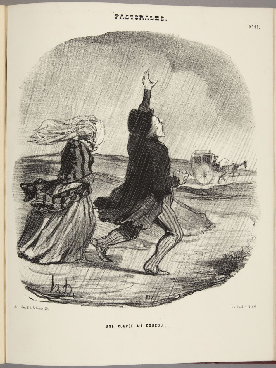 Käkikilpailu tekijältä Honoré Daumier