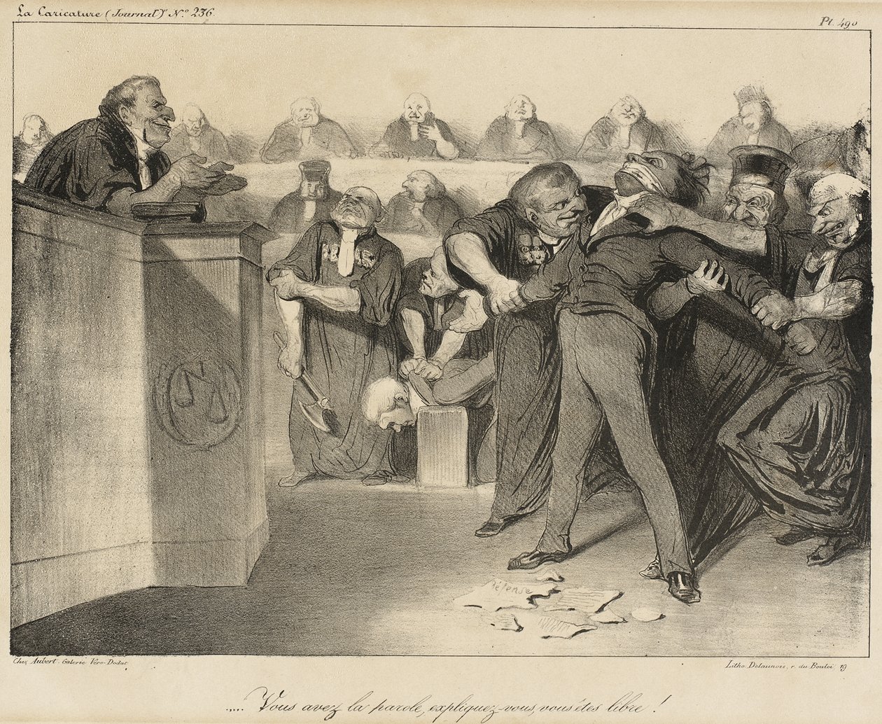 Teillä on puheenvuoro, selittäkää, olette vapaita! tekijältä Honoré Daumier