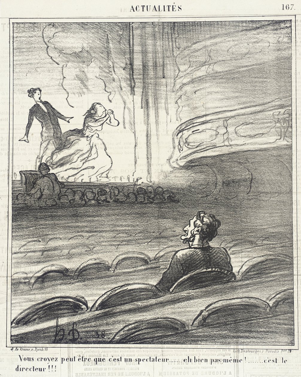Te uskotte... että hän on katsoja... tekijältä Honoré Daumier