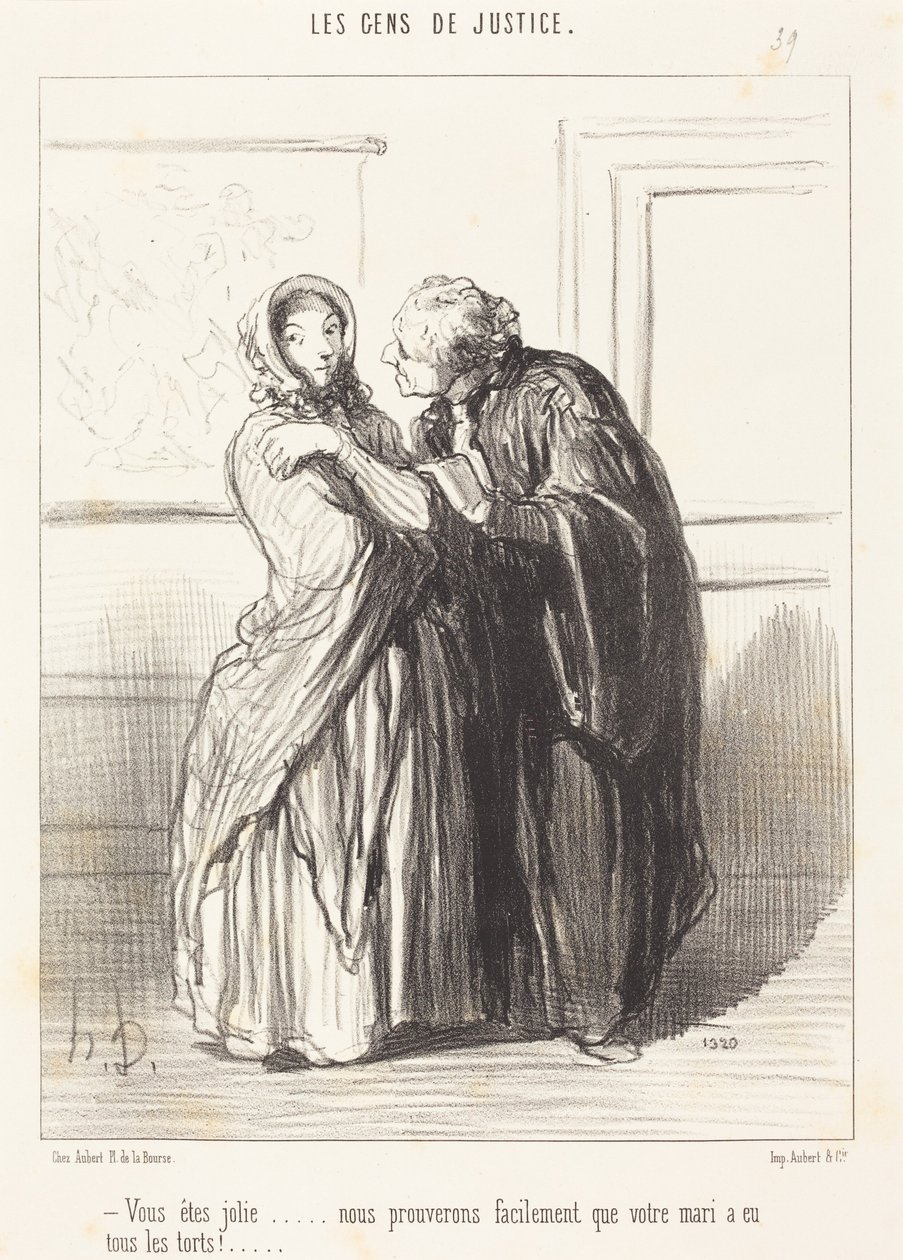 Olette kaunis ... tekijältä Honoré Daumier