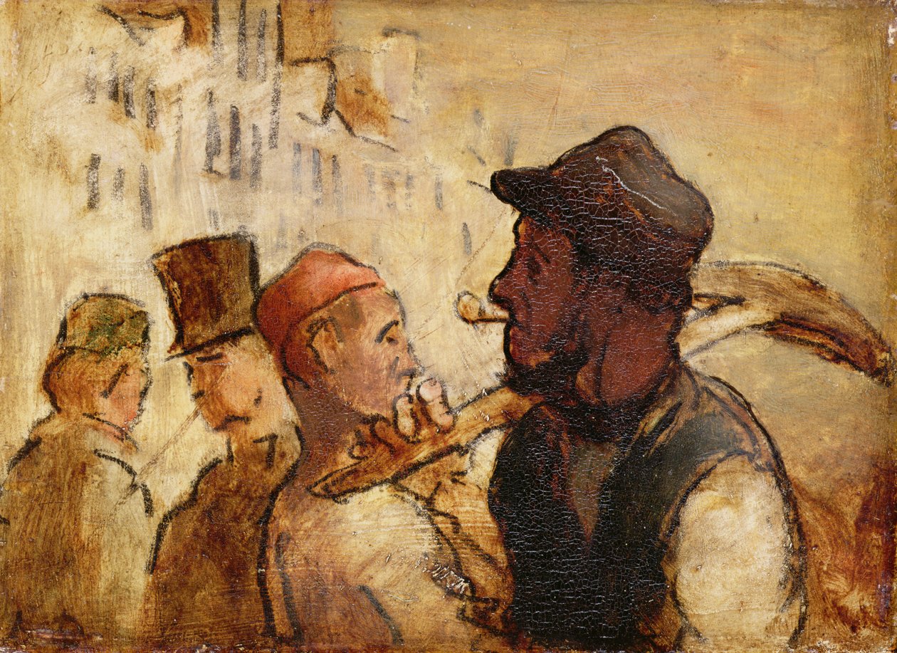 Työmiehet kadulla tekijältä Honoré Daumier