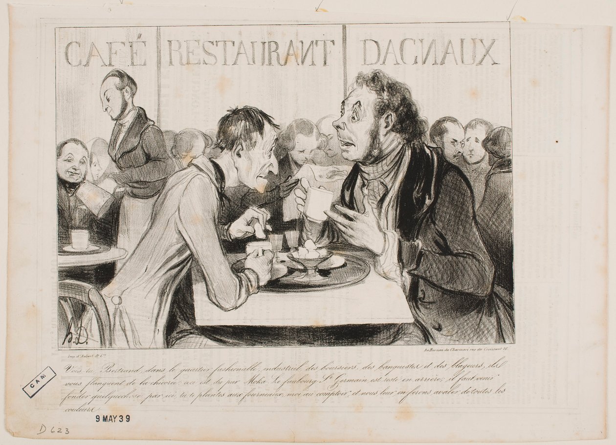 Katsos, Bertrand, tässä teollisuusmiesten muodikkaassa kaupunginosassa... tekijältä Honoré Daumier