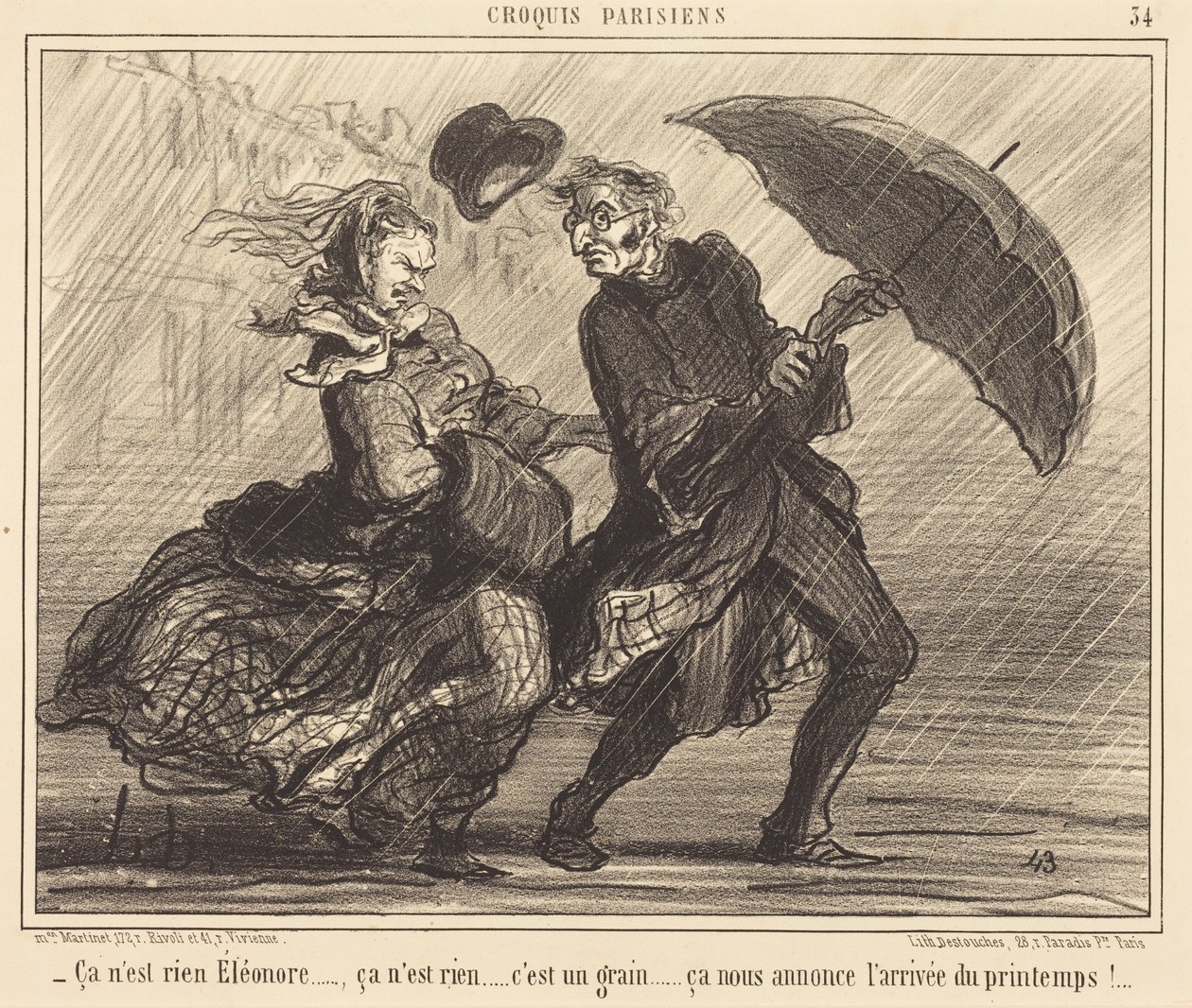 Ei se mitään, Éléonore... ei se mitään... tekijältä Honoré Daumier