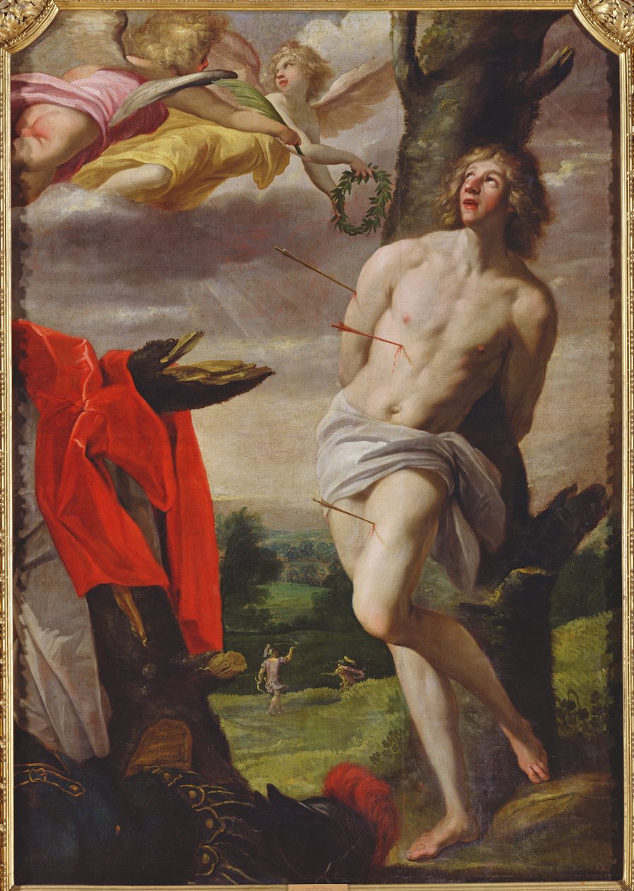 Pyhän Sebastianin marttyyrikuolema, 1624 tekijältä Horace Leblanc