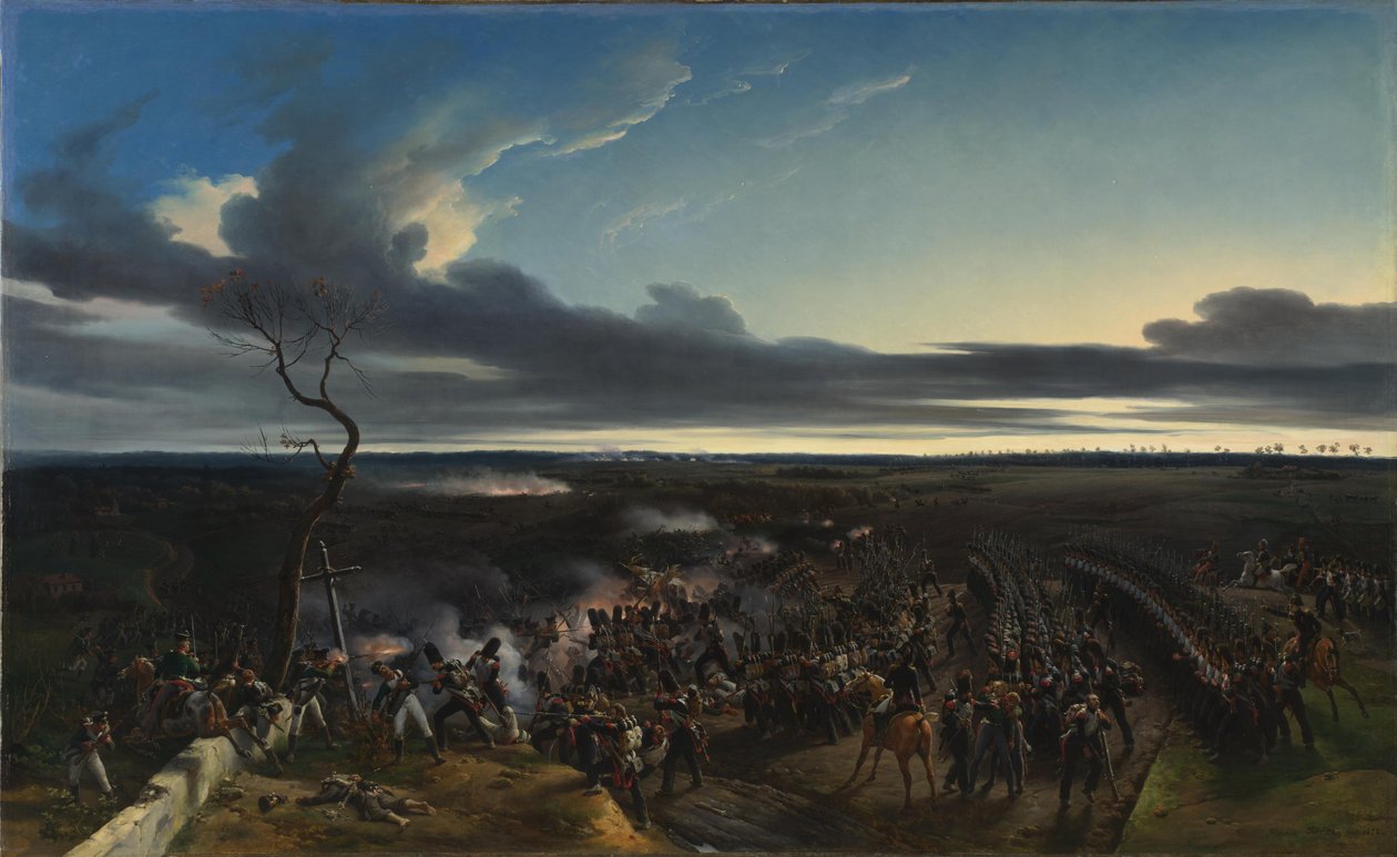 Monmirailin taistelu Ranskassa 11. helmikuuta 1814 tekijältä Emile Jean Horace Vernet