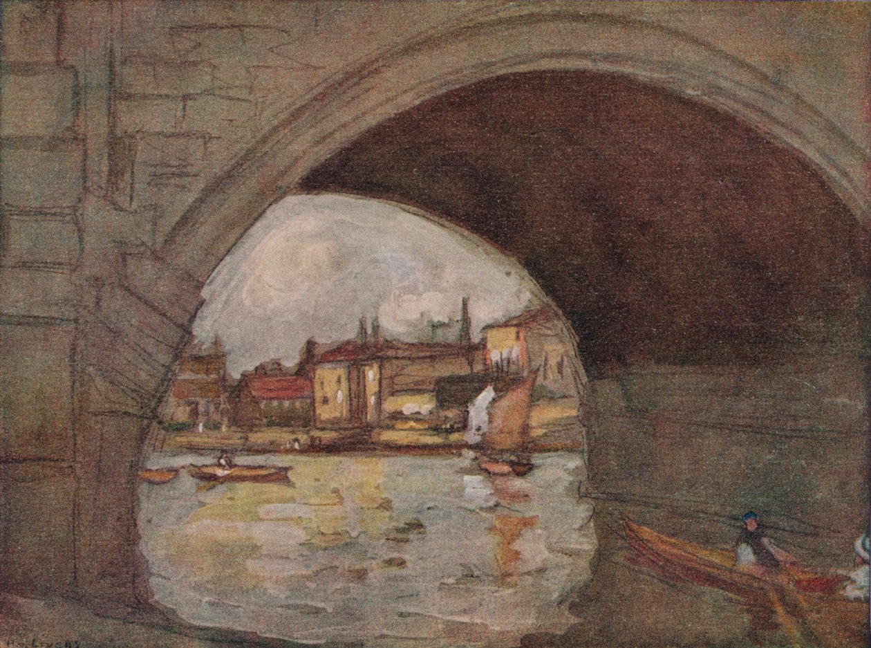 The River, Richmond, 1910, 1918 tekijältä Horace Mann Livens