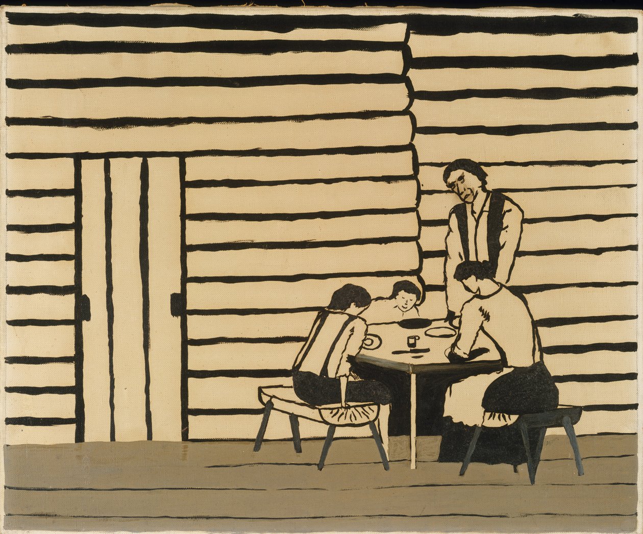 Perhe-illallinen tekijältä Horace Pippin