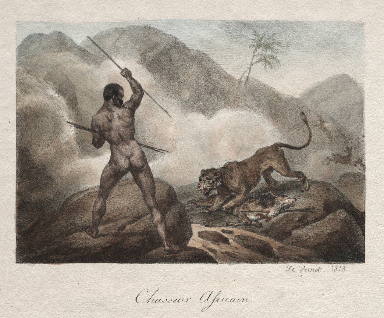 Afrikkalainen metsästäjä tekijältä Horace Vernet
