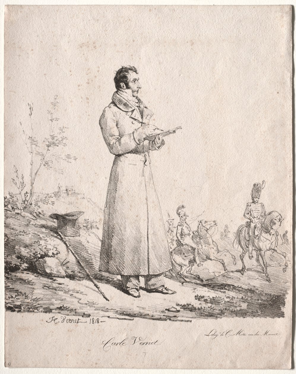 Antoine Charles Horace Vernet, nimeltään Carle tekijältä Emile Jean Horace Vernet