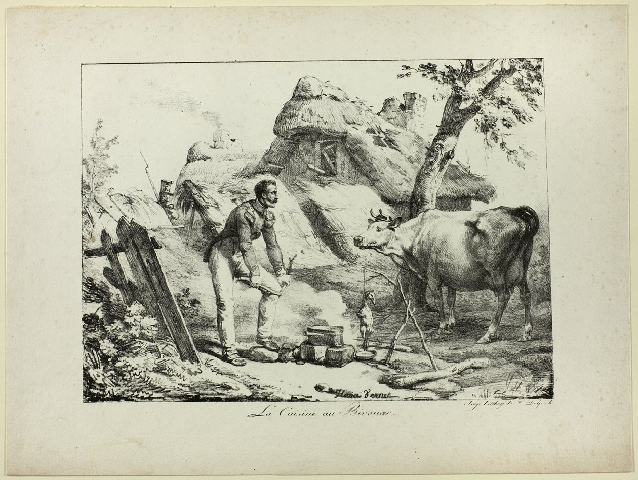 Bivouac keittiö tekijältä Horace Vernet