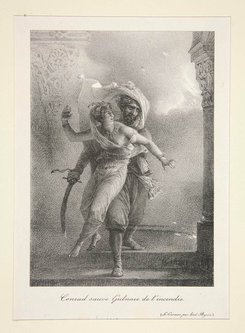 Conrad pelastaa Gulnaren l tekijältä Emile Jean Horace Vernet