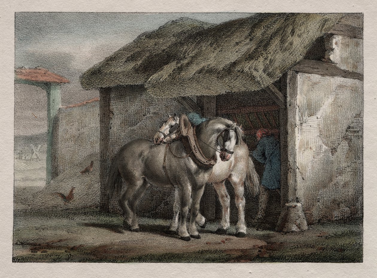 Maatilan hevonen tekijältä Emile Jean Horace Vernet
