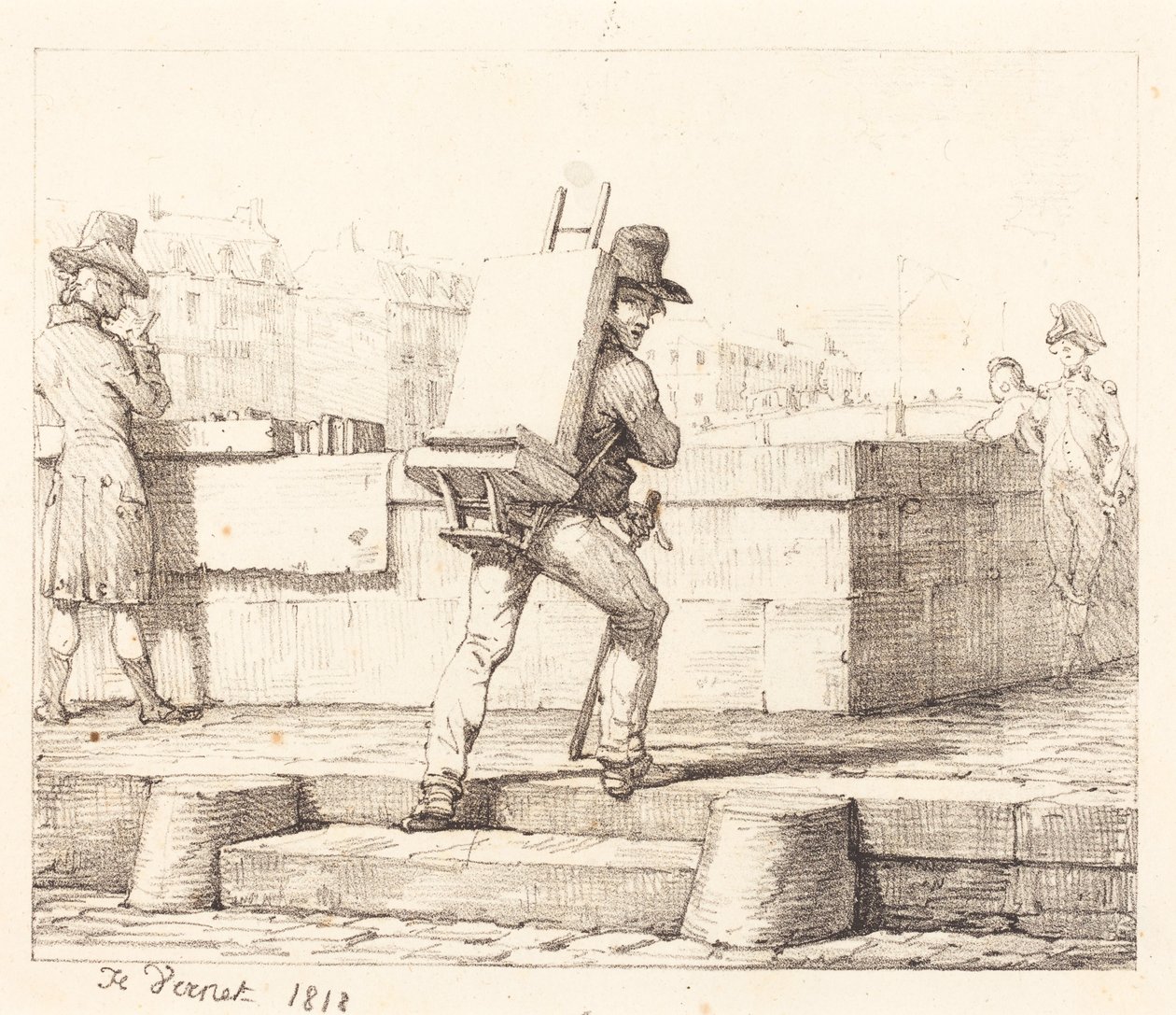 Kansikuva teokselle ”Croquis Lithographiques par H. Vernet” tekijältä Horace Vernet