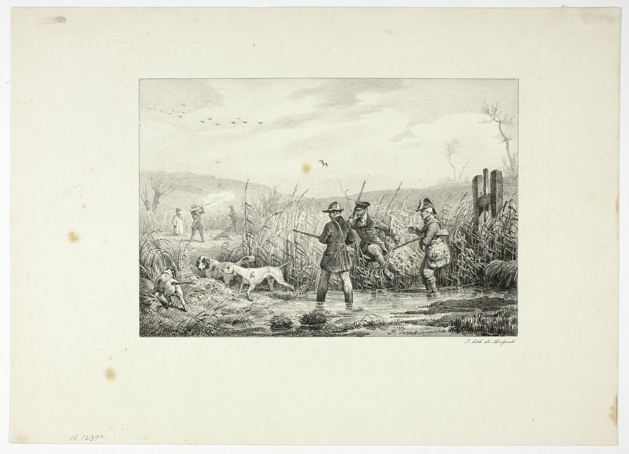 Metsästäjät tekijältä Emile Jean Horace Vernet