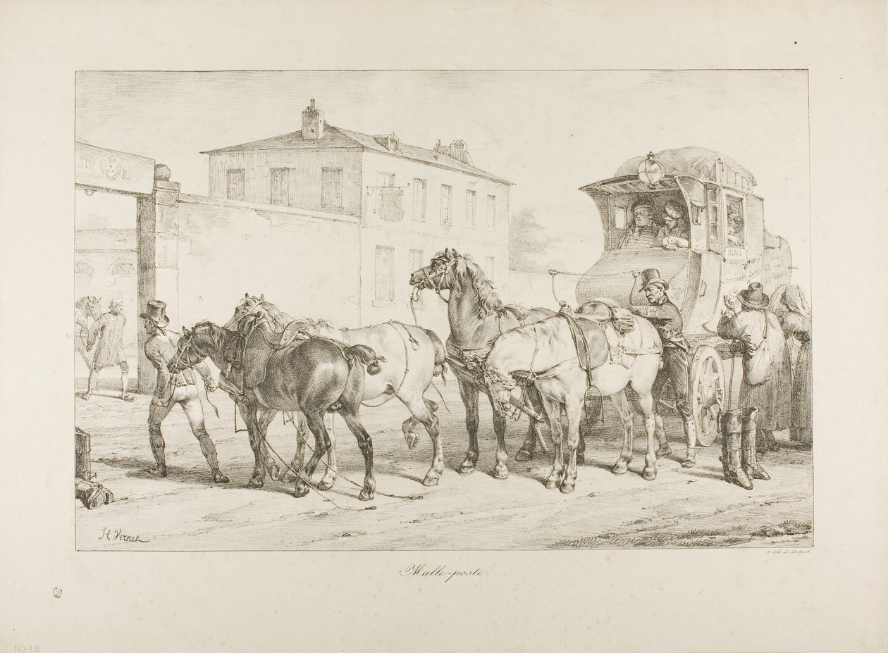 Postin valmentaja tekijältä Emile Jean Horace Vernet