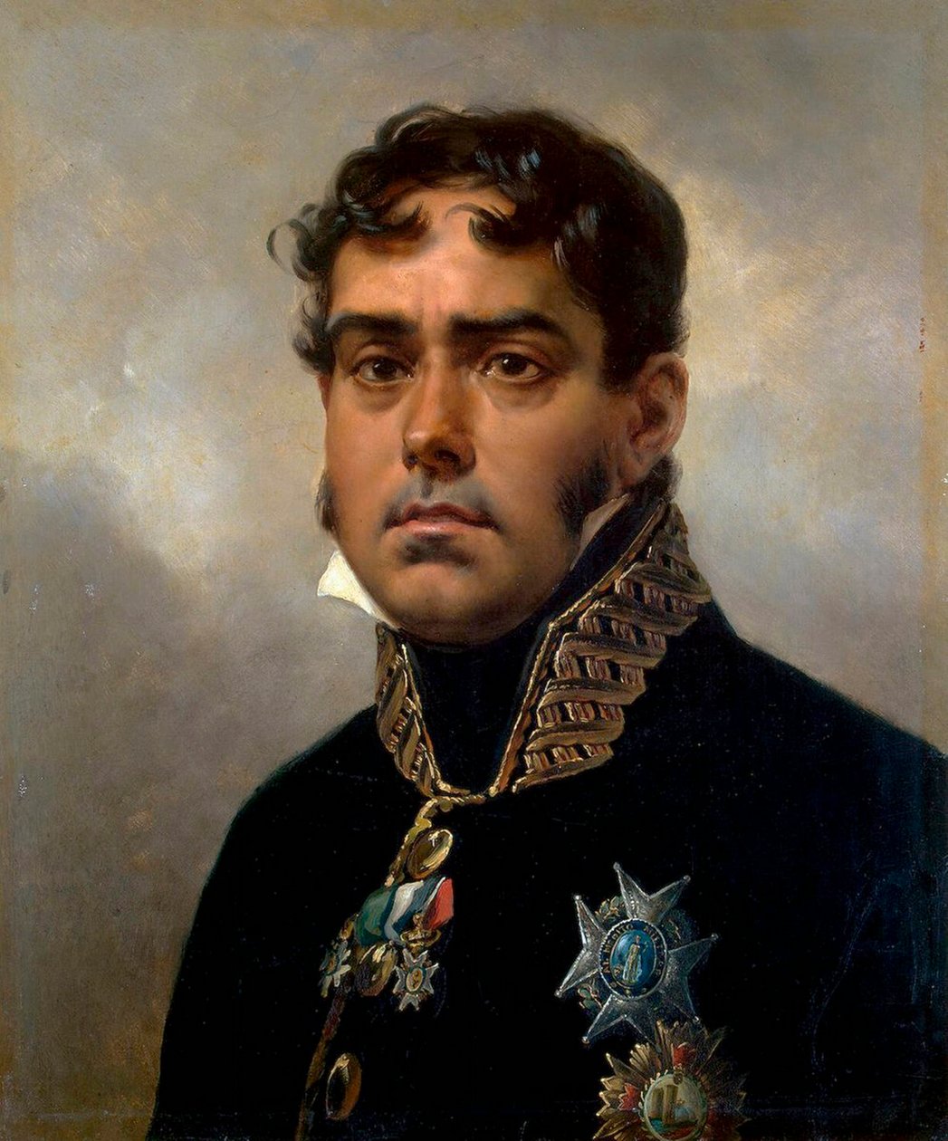 Kenraali Pablo Morillo y Morillon muotokuva, 1820-1822. tekijältä Emile Jean Horace Vernet