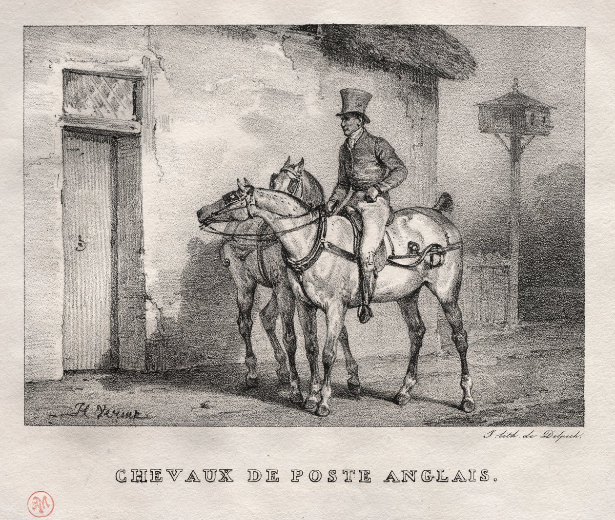 Postin hevoset tekijältä Emile Jean Horace Vernet
