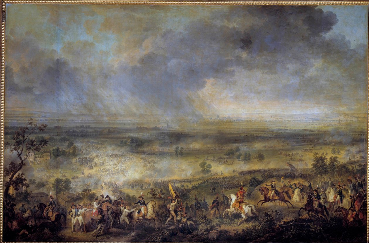 Marengon taistelu 14.6.1800 Se syntyi toisen koalition sodan aikana (1798-1800) Euroopan maiden koalitiosta vallankumouksellisen Ranskan hillitsemiseksi ja monarkian palauttamiseksi. Emile dit Horace Vernet (1789-1863) maalaus 1800 tekijältä Emile Jean Horace Vernet