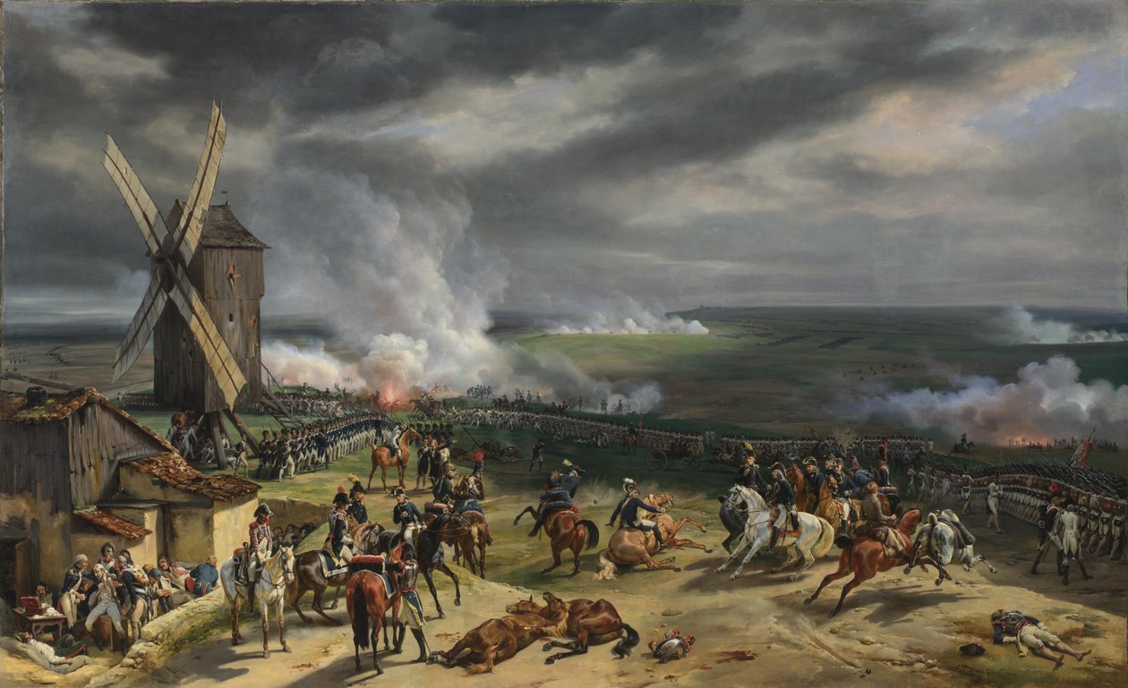 Valmyn taistelu 20. syyskuuta 1792 tekijältä Emile Jean Horace Vernet