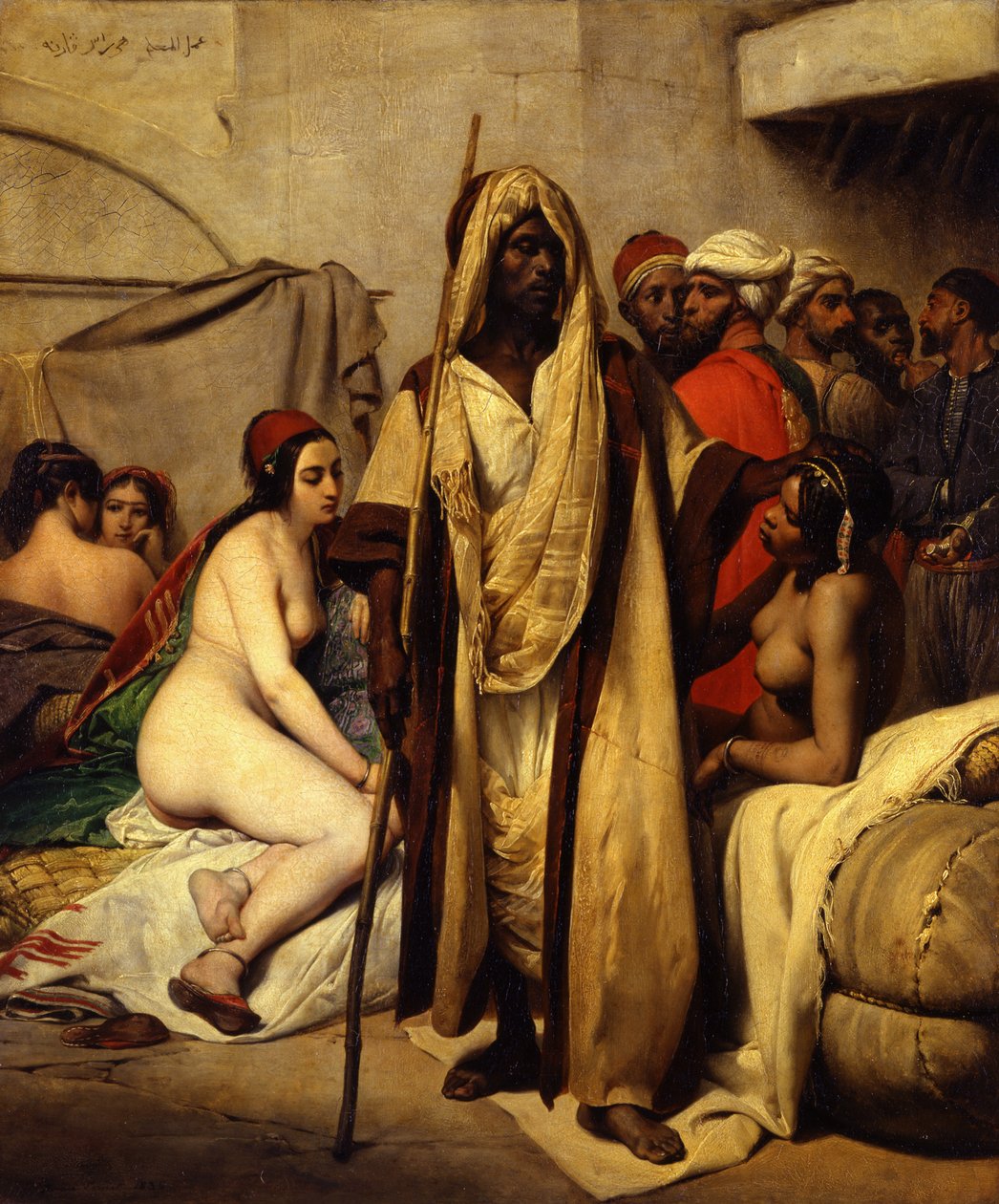 Orjamarkkinat, 1836 tekijältä Emile Jean Horace Vernet