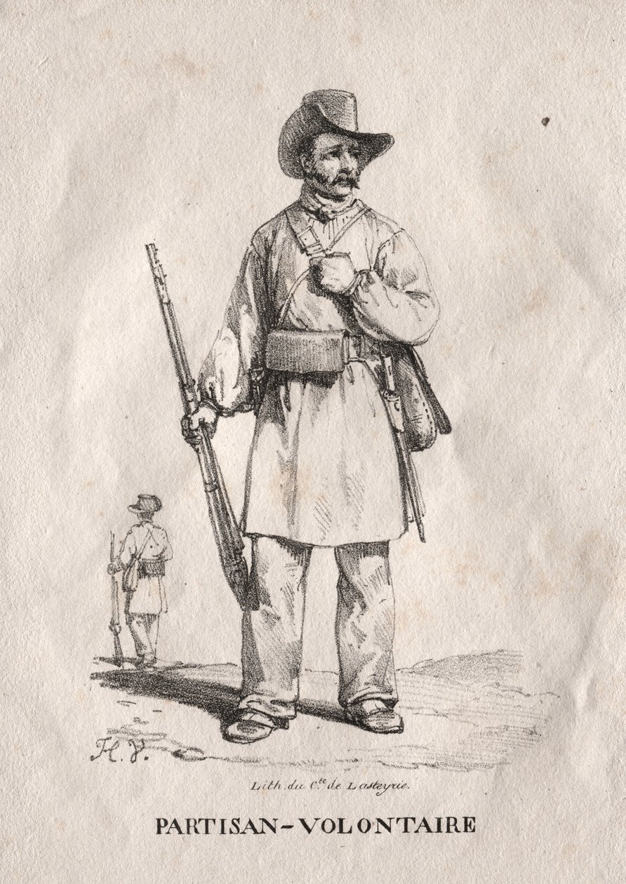 Vapaaehtoinen partisaani tekijältä Emile Jean Horace Vernet