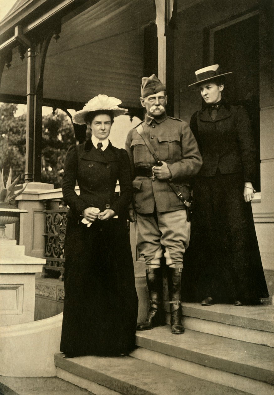 Lord Roberts ja hänen tyttärensä Pretoriassa, 1900, 1901. tekijältä Horace Walter Nicholls