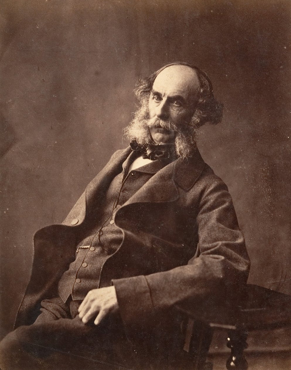 Istuvan herrasmiehen muotokuva, n. 1856-59. tekijältä Horatio Ross