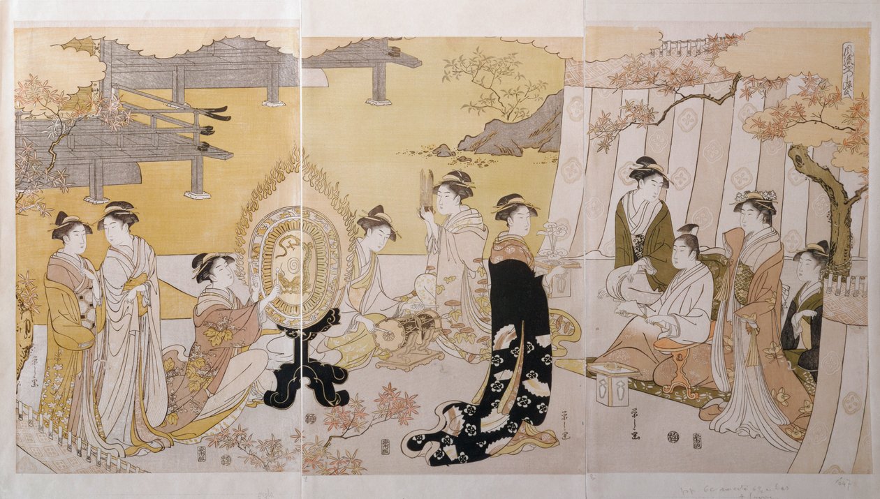 Konsertti antiikin soittimilla tekijältä Hosoda Eisho