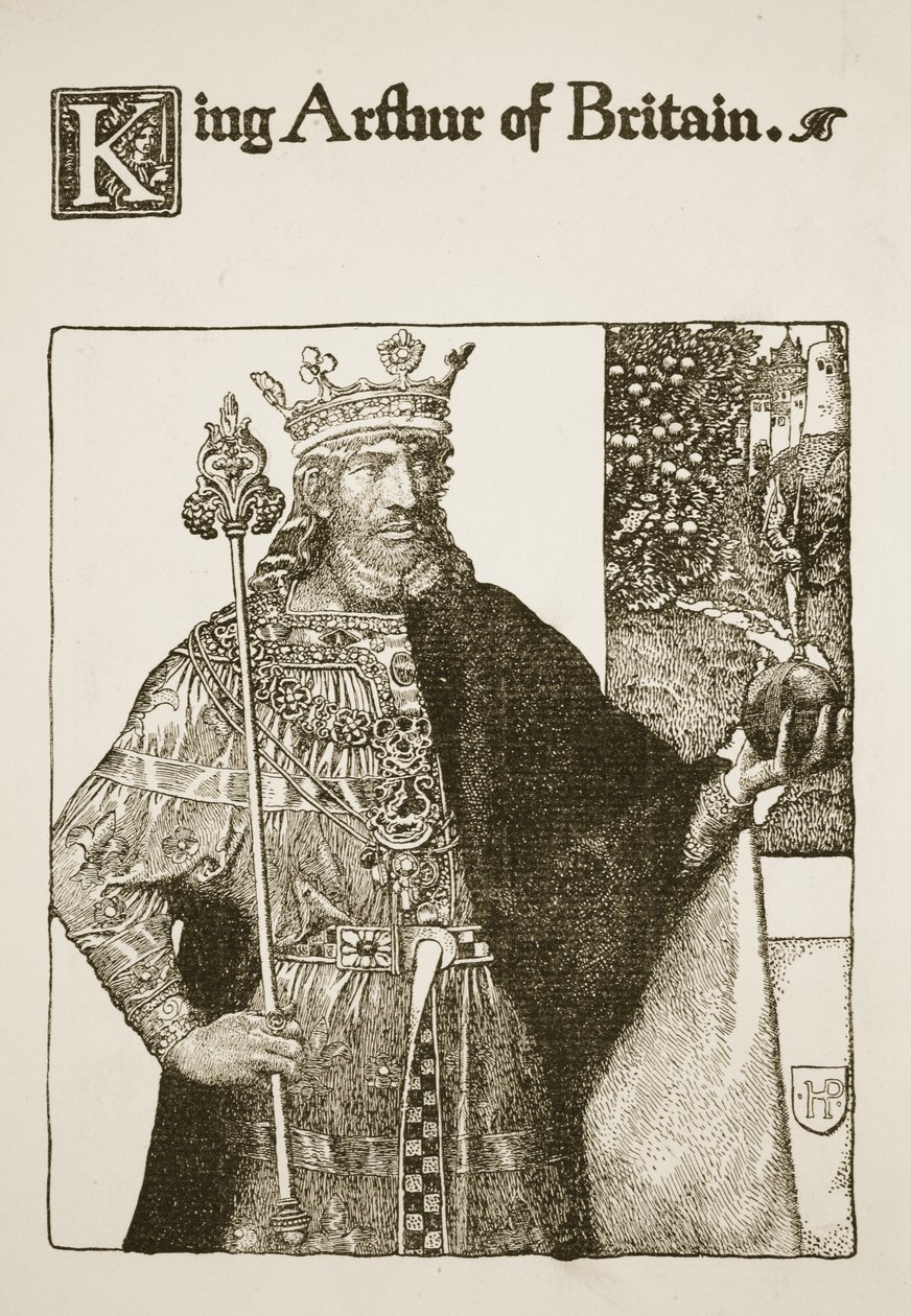 Britannian kuningas Arthur, kuvitus teoksesta 