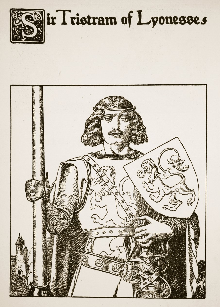 Sir Tristram of Lyonesse, kuvitus teoksesta 