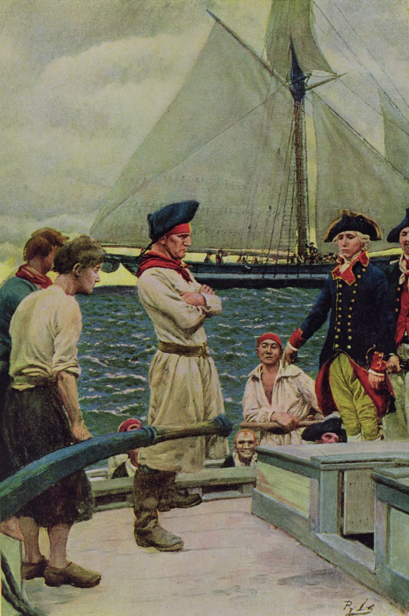 Amerikkalainen sotamies saa brittipalkinnon, kuva Hampton L. Carsonin teoksesta "Pennsylvania