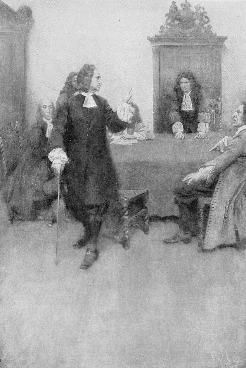 Sir Edmund Androsin ja James Blairin haastattelu Woodrow Wilsonin teoksesta Colonies and Nation, pub. Harper