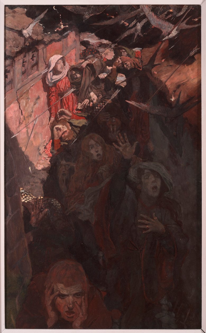Bringing Fire and Terror to the Rooftree and Bed, Bret Harten (1836-1902) "The Birds of Cirencester" -julkaisusta, julkaistu Scribner