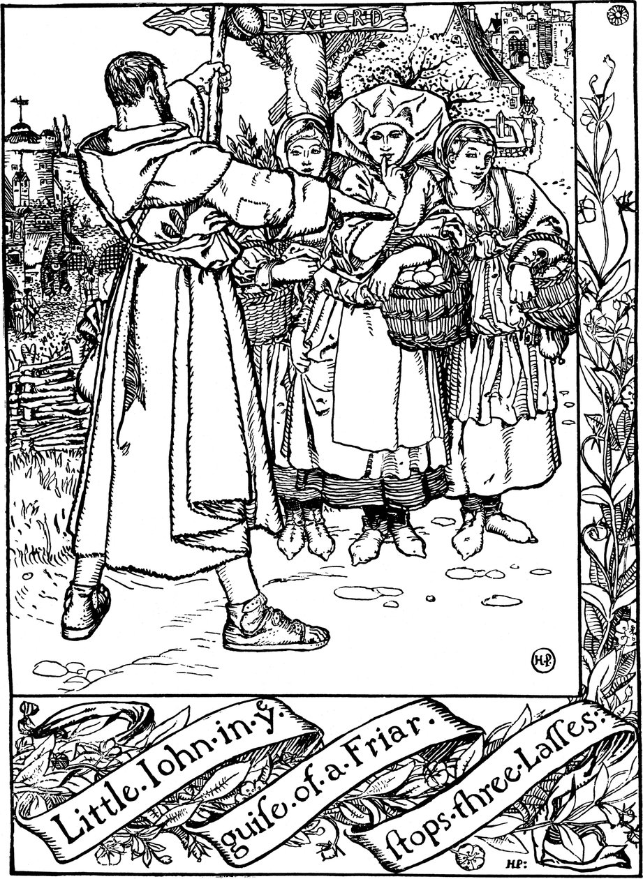 Kuvitus kirjasta The Merry Adventures of Robin Hood, kirjoittanut Howard Pyle, 1883. tekijältä Howard Pyle