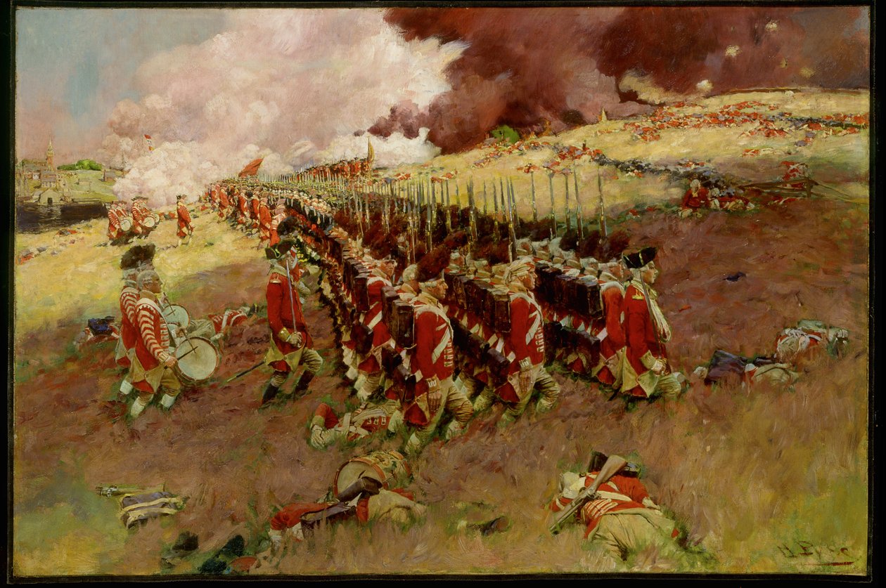 Bunker Hillin taistelu tekijältä Howard Pyle