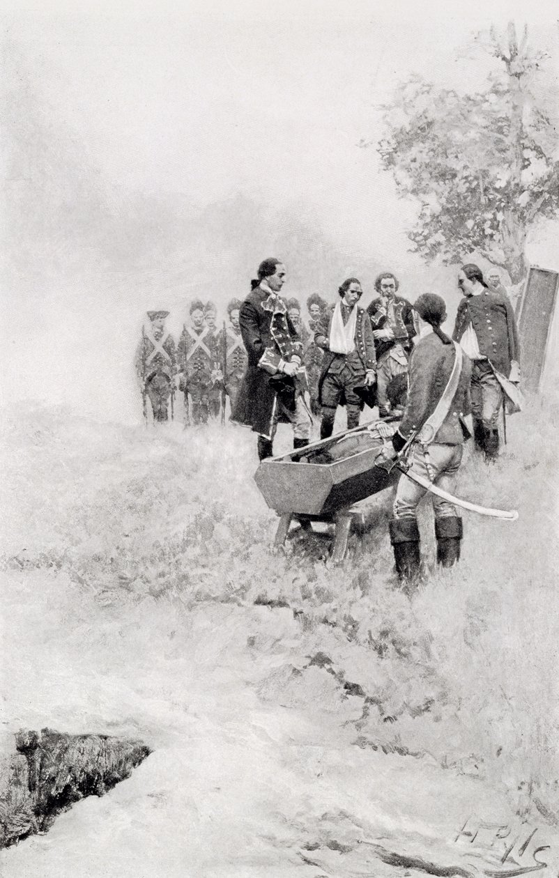 The Burial of Braddock, kuvitus 